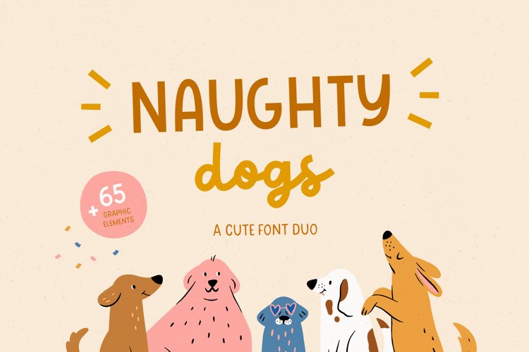 Шрифт Naughty dogs