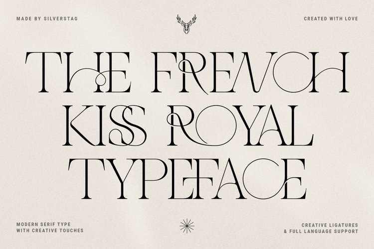 Шрифт The French Kiss Royal