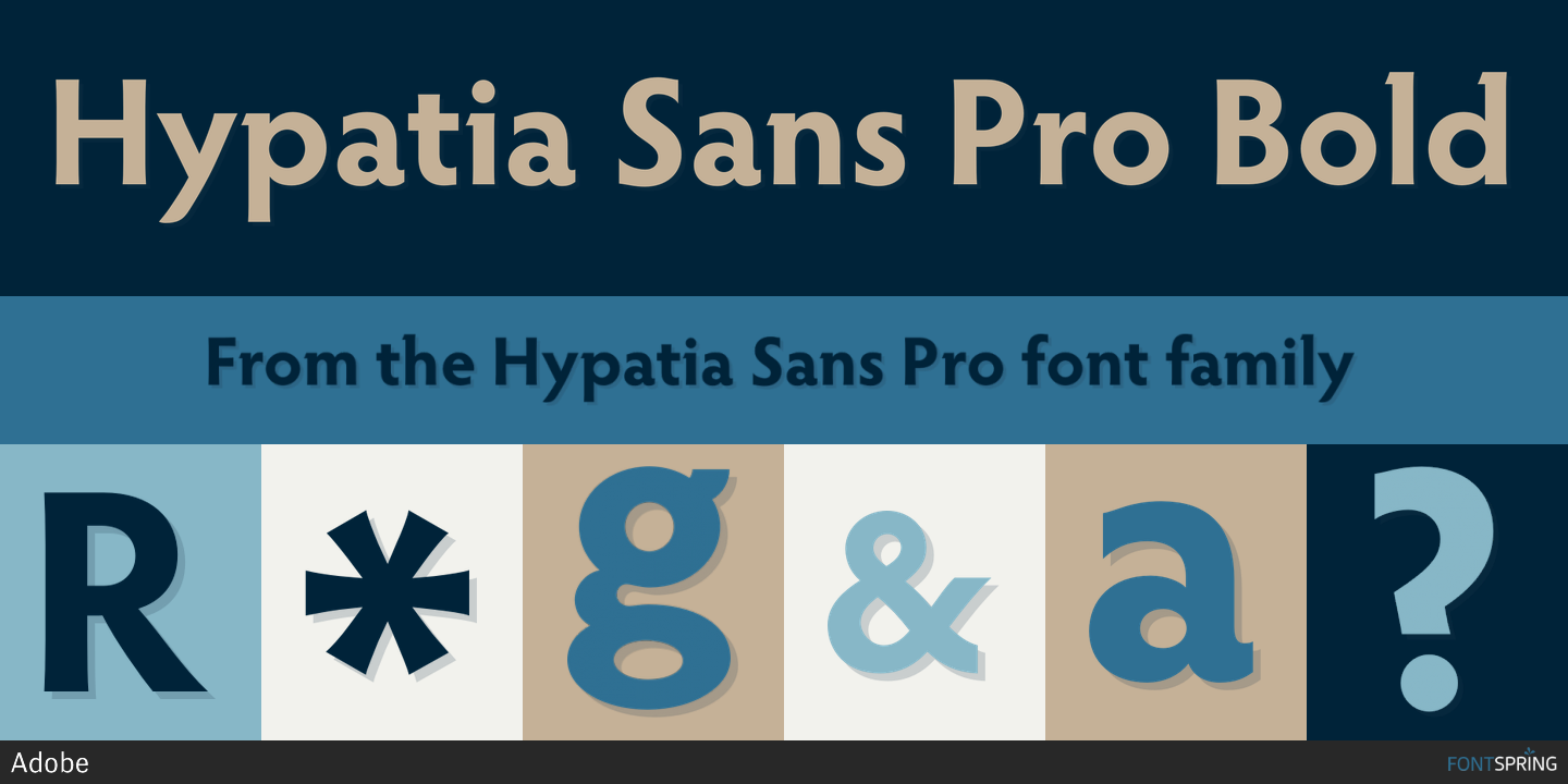 Шрифт Hypatia Sans Pro
