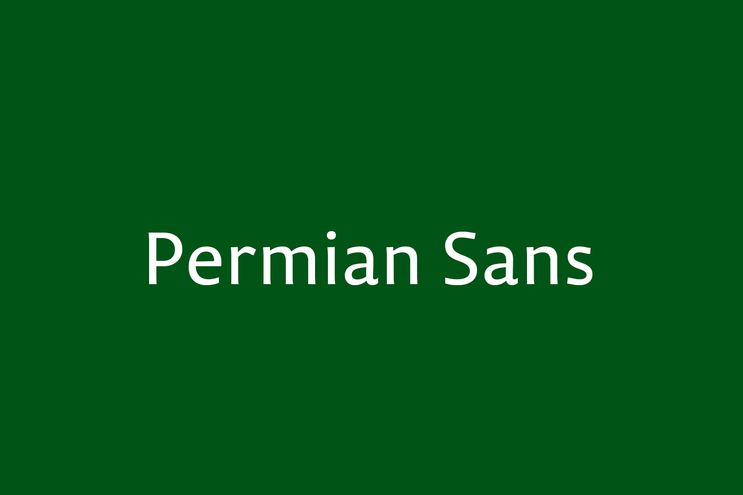 Шрифт Permian Sans