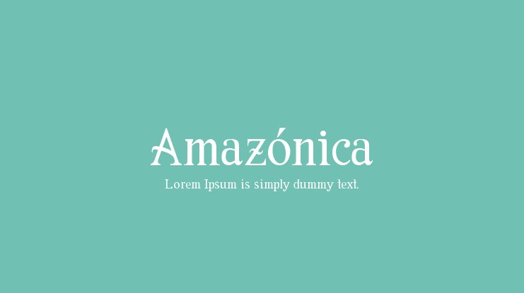 Шрифт Amazónica