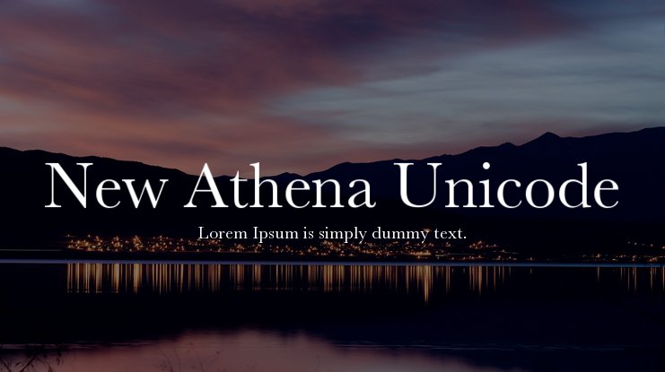 Шрифт New Athena Unicode
