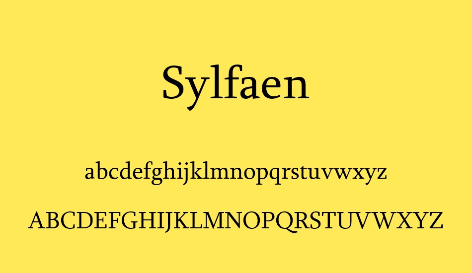 Шрифт Sylfaen