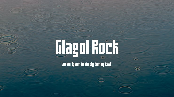 Шрифт Glagol Rock