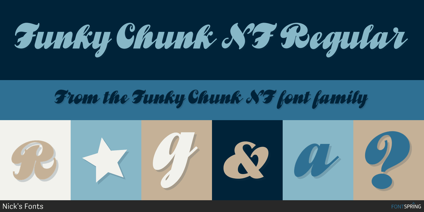Шрифт Funky Chunk NF