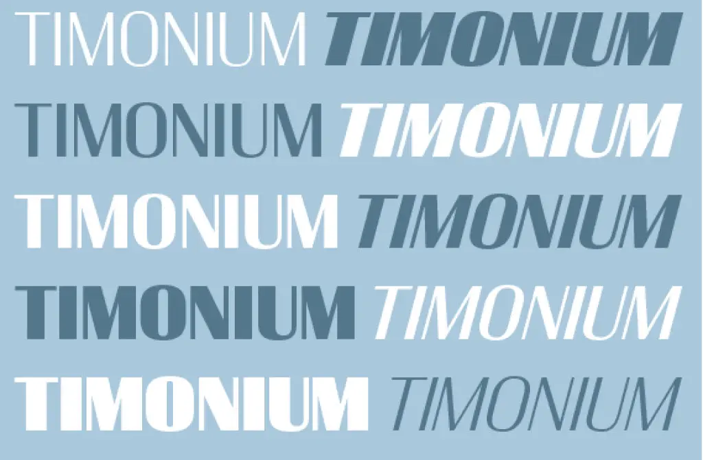 Шрифт Timonium