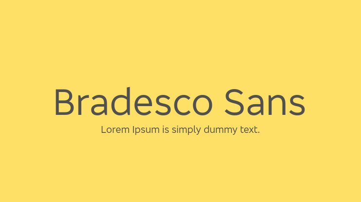 Шрифт Bradesco Sans Condensed