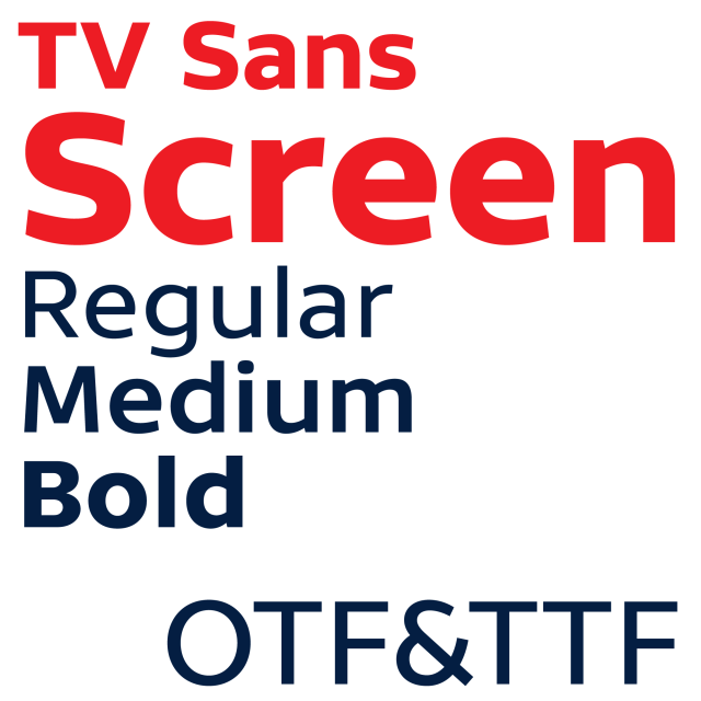 Шрифт TV Sans Screen