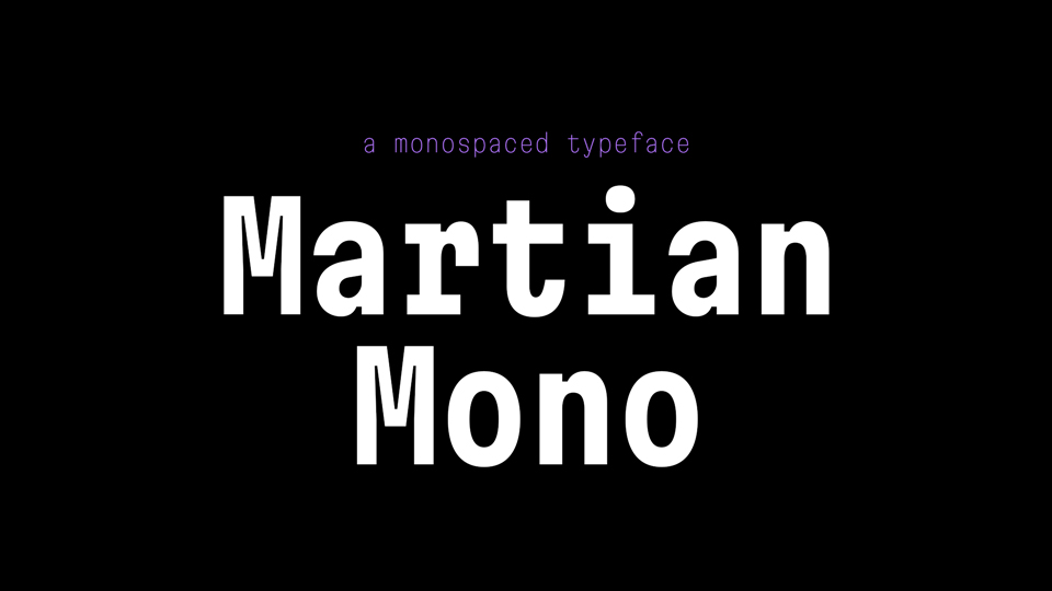 Шрифт Martian Mono
