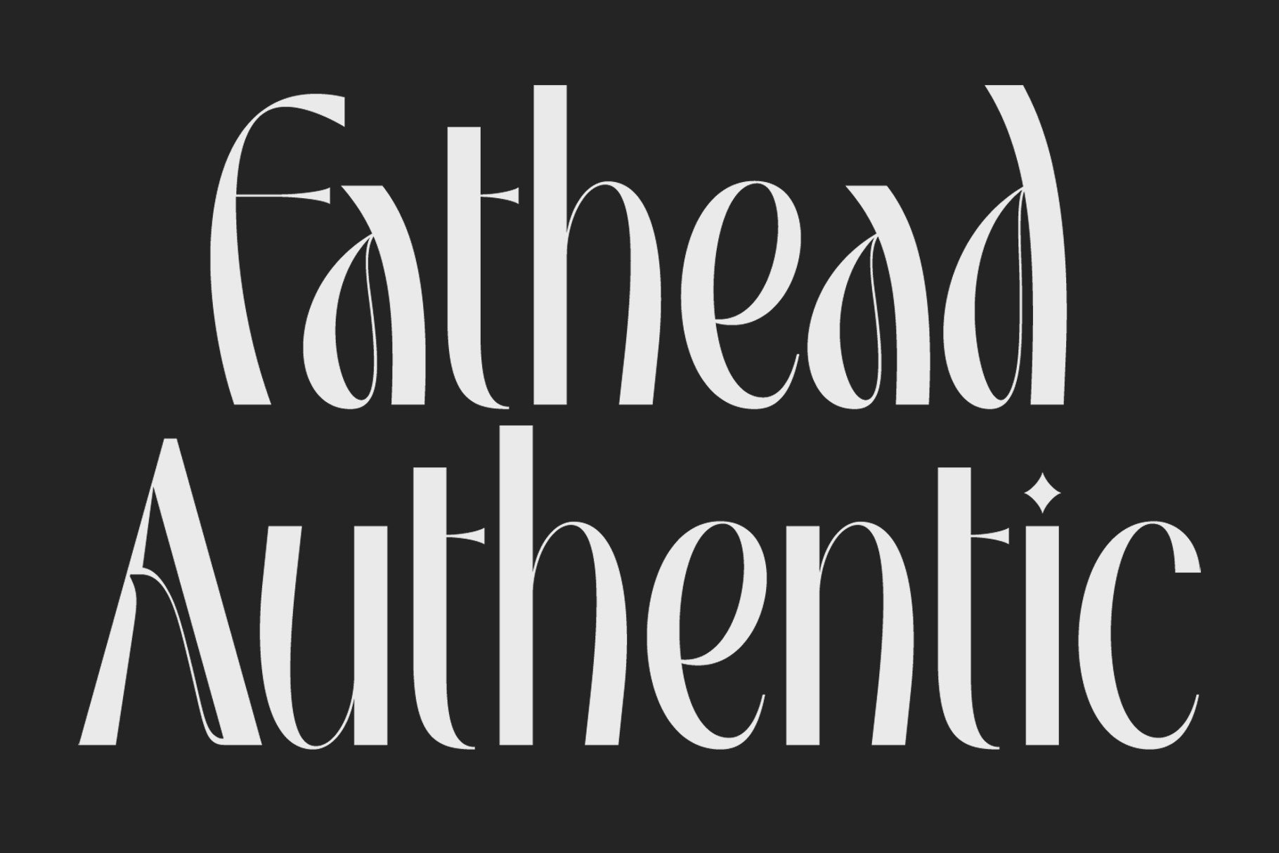 Шрифт Fathead Authentic