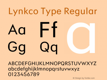 Шрифт Lynkco Type