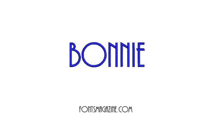 Шрифт Bonnie
