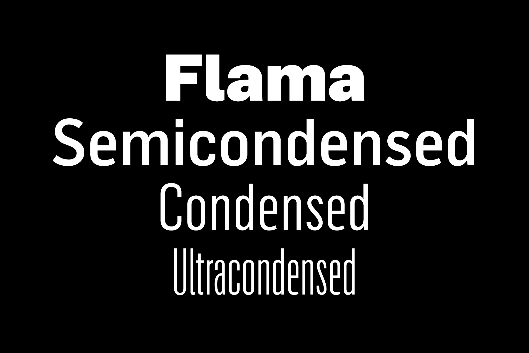 Шрифт Flama Ultra Condensed
