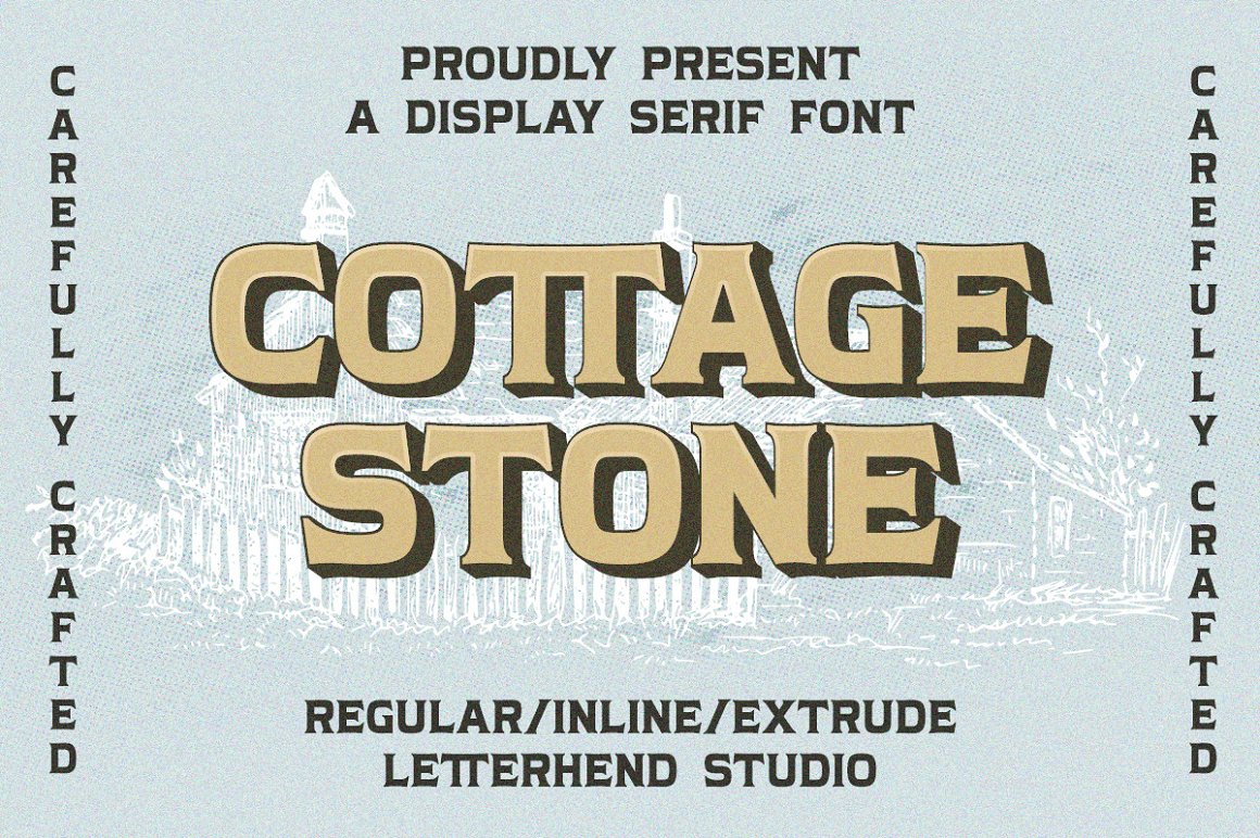 Шрифт Cottage Stone