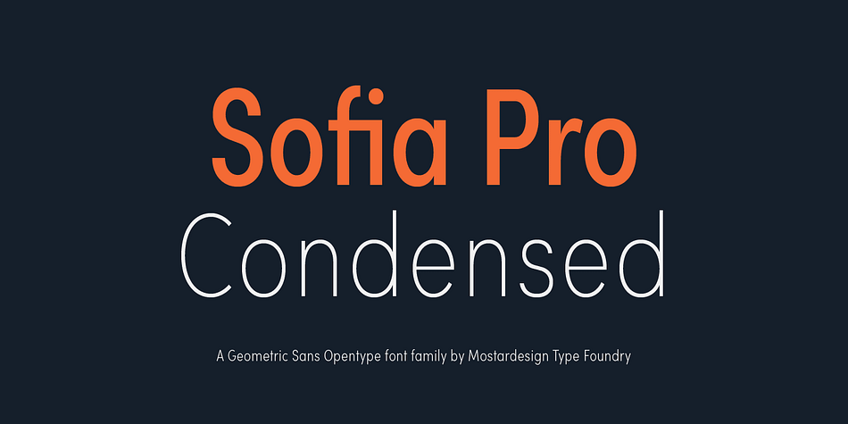 Шрифт Sofia Sans Condensed