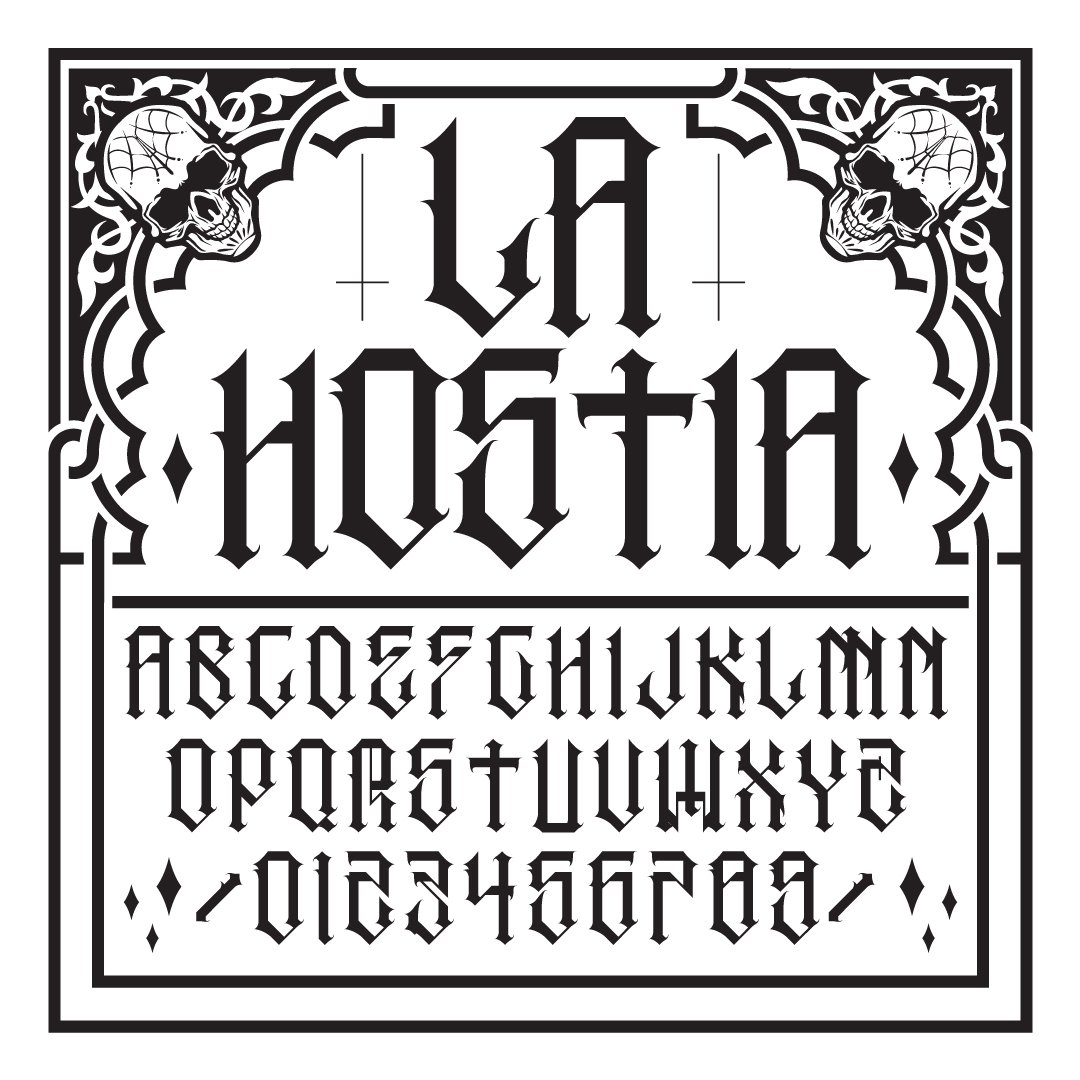Шрифт La Hostia