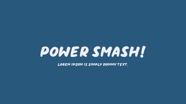 Шрифт Power Smash