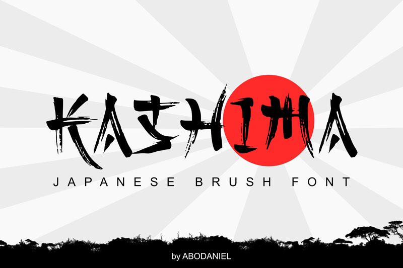 Шрифт Kashima Brush