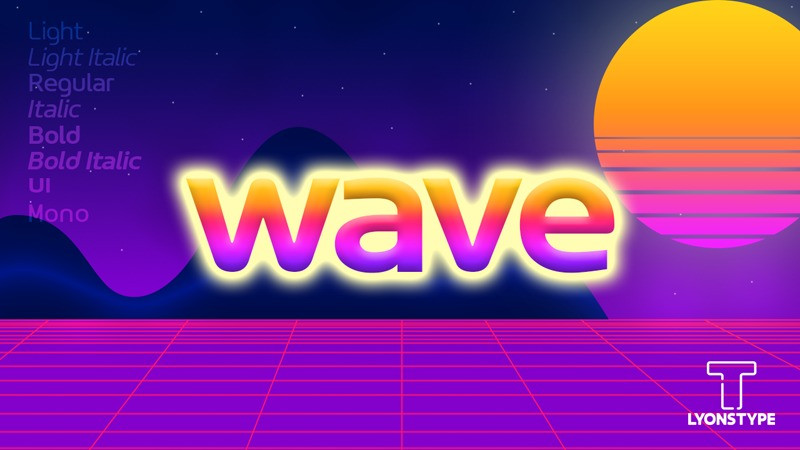 Шрифт The Wave Sans