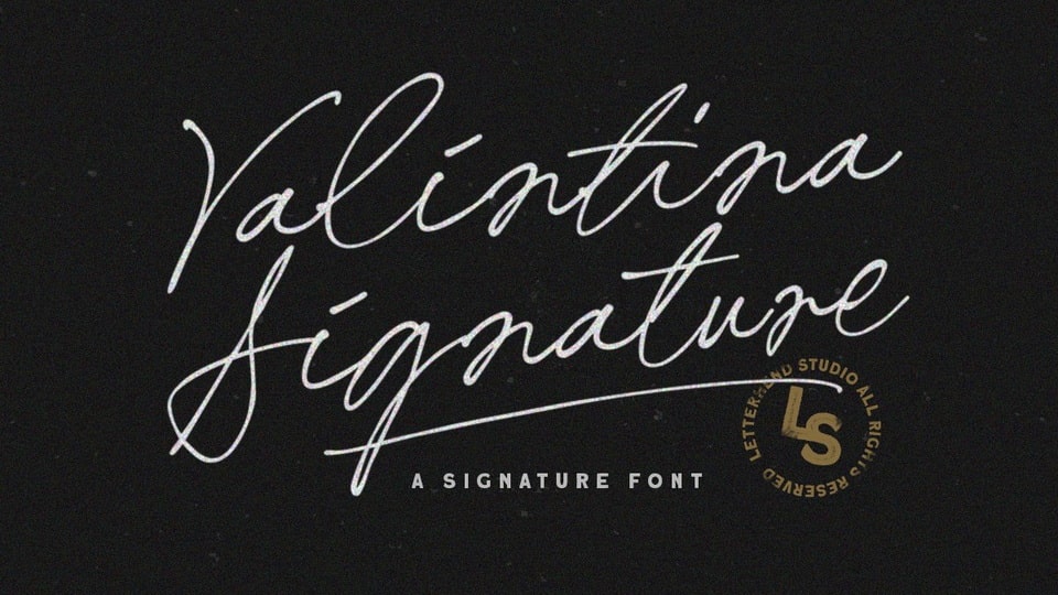 Шрифт Valintina Signature
