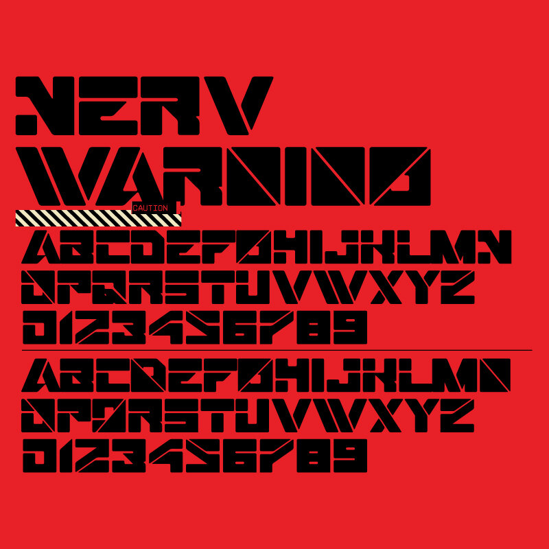 Шрифт NERV Warning
