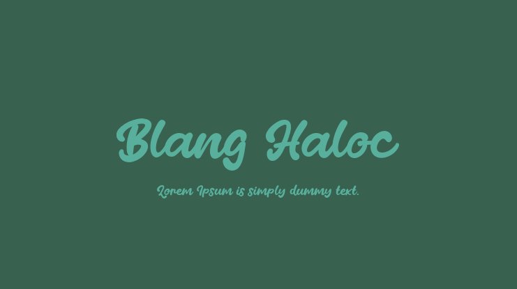 Шрифт Blang Haloc