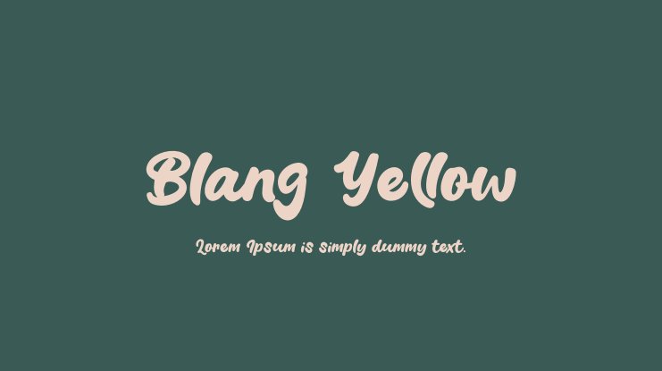 Blang Yellow