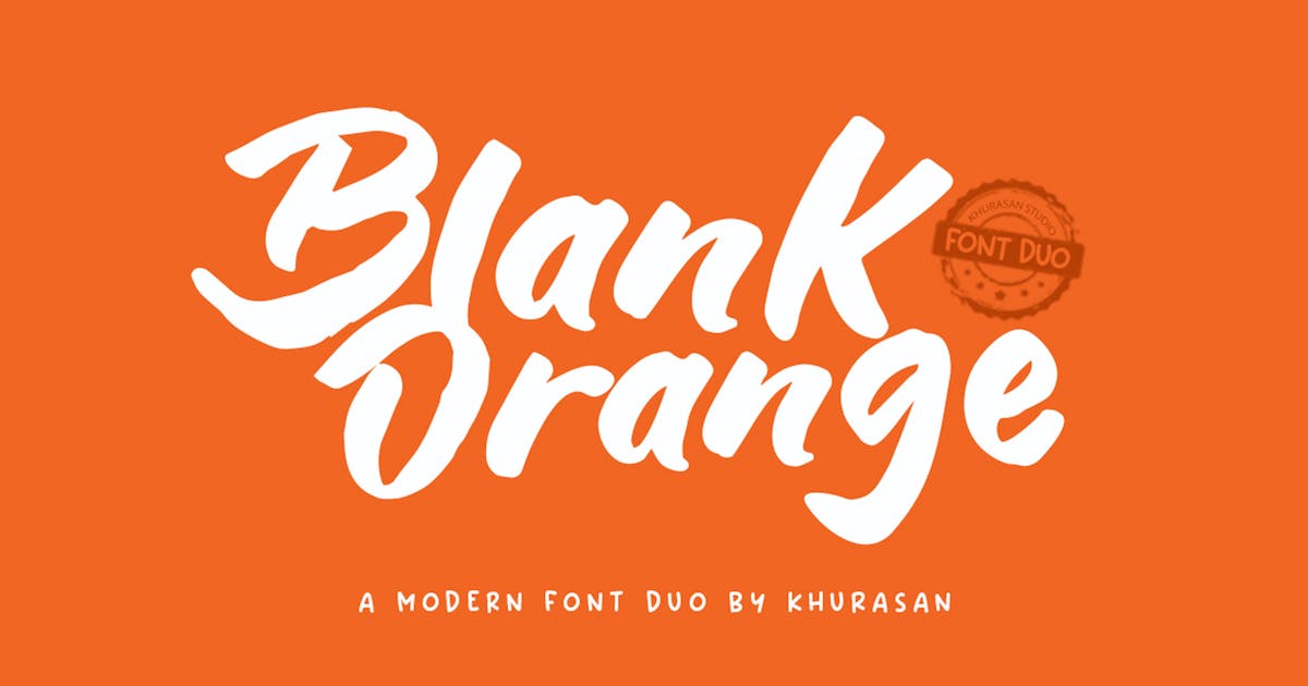 Шрифт Blank Orange