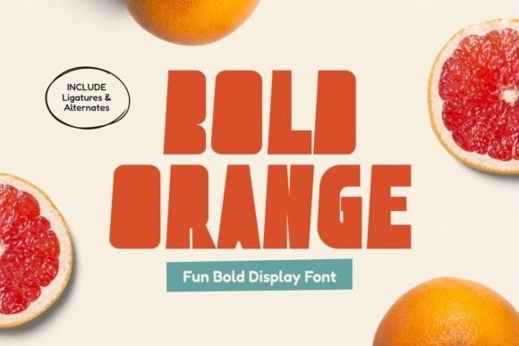 Шрифт Bold Orange
