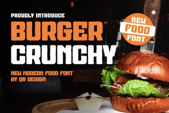 Шрифт Burger Crunchy