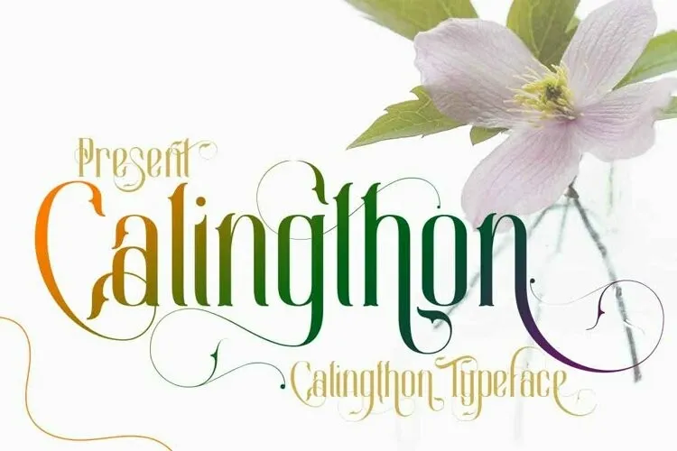 Шрифт Calingthon