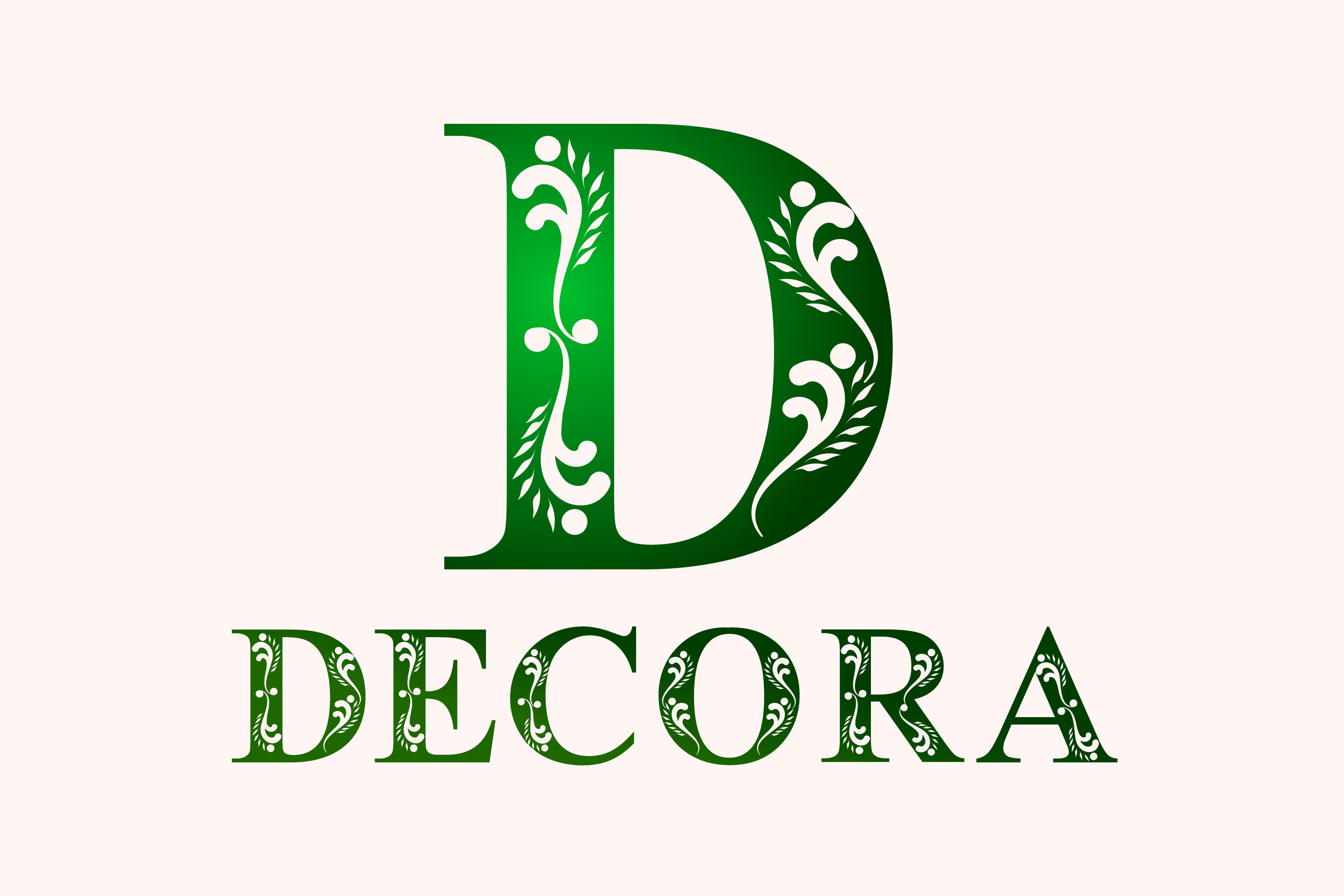 Шрифт Decora Monogram