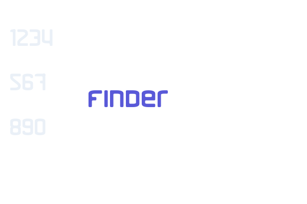 Шрифт Finder