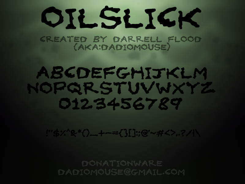 Шрифт Oil Slick
