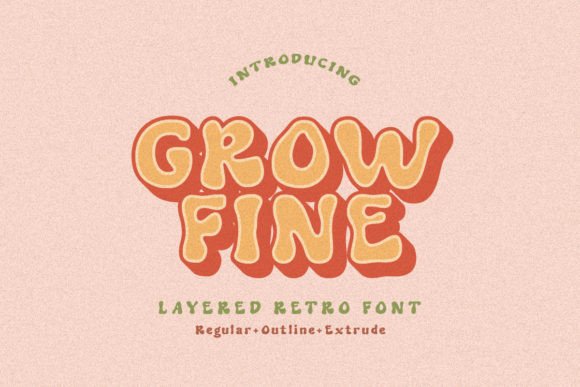 Шрифт Grow Fine