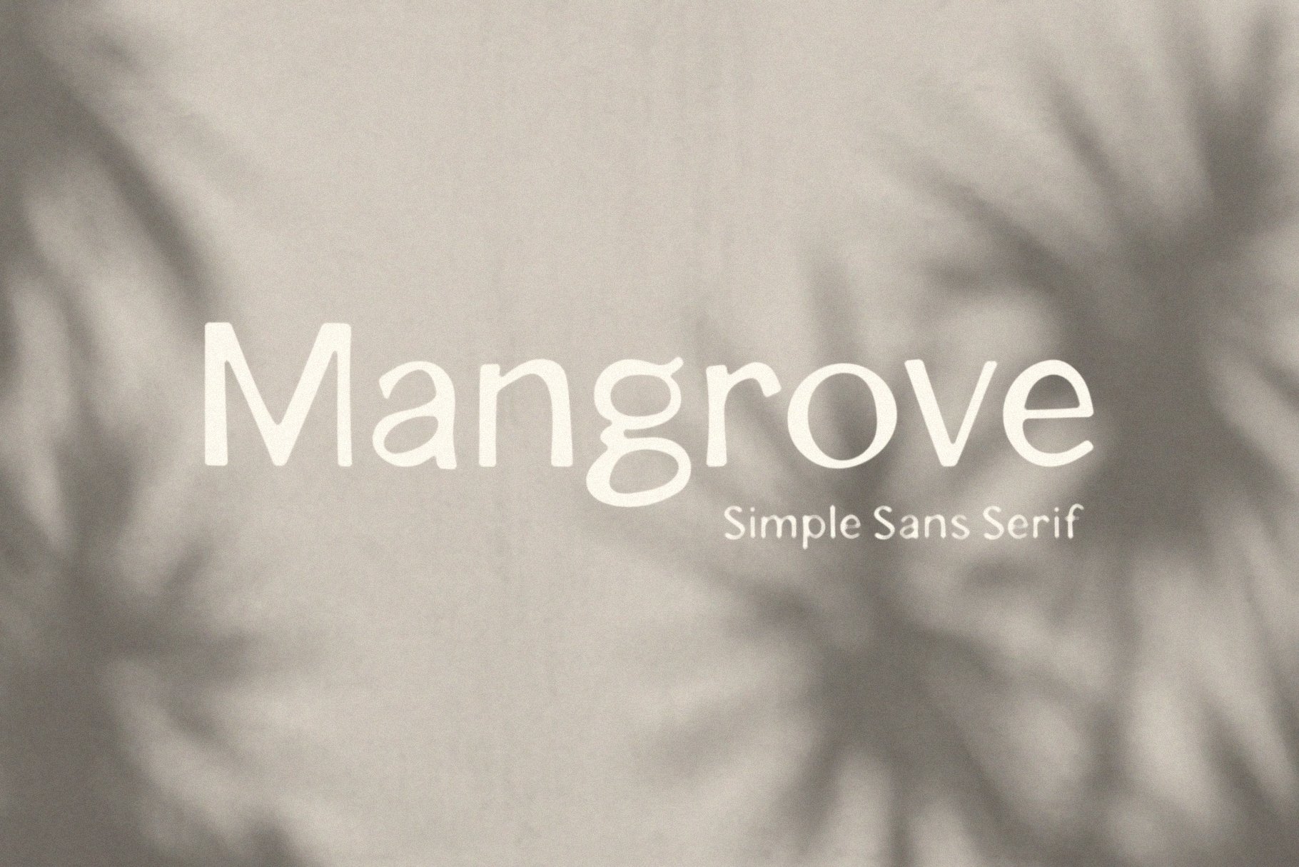Шрифт Mangrove