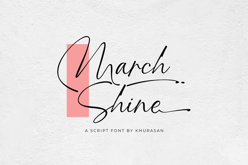 Шрифт March Shine
