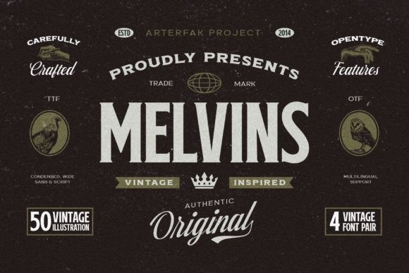 Шрифт Melvins