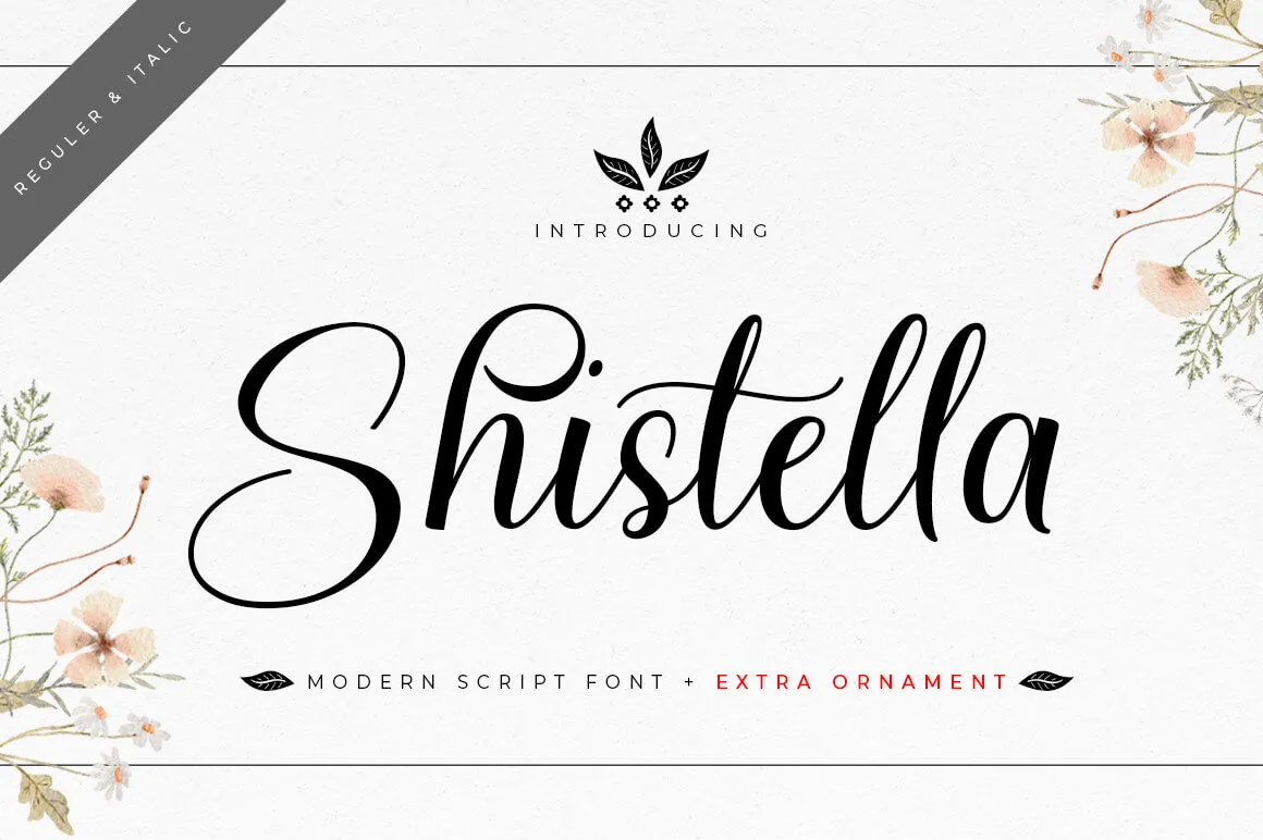 Шрифт Shistella