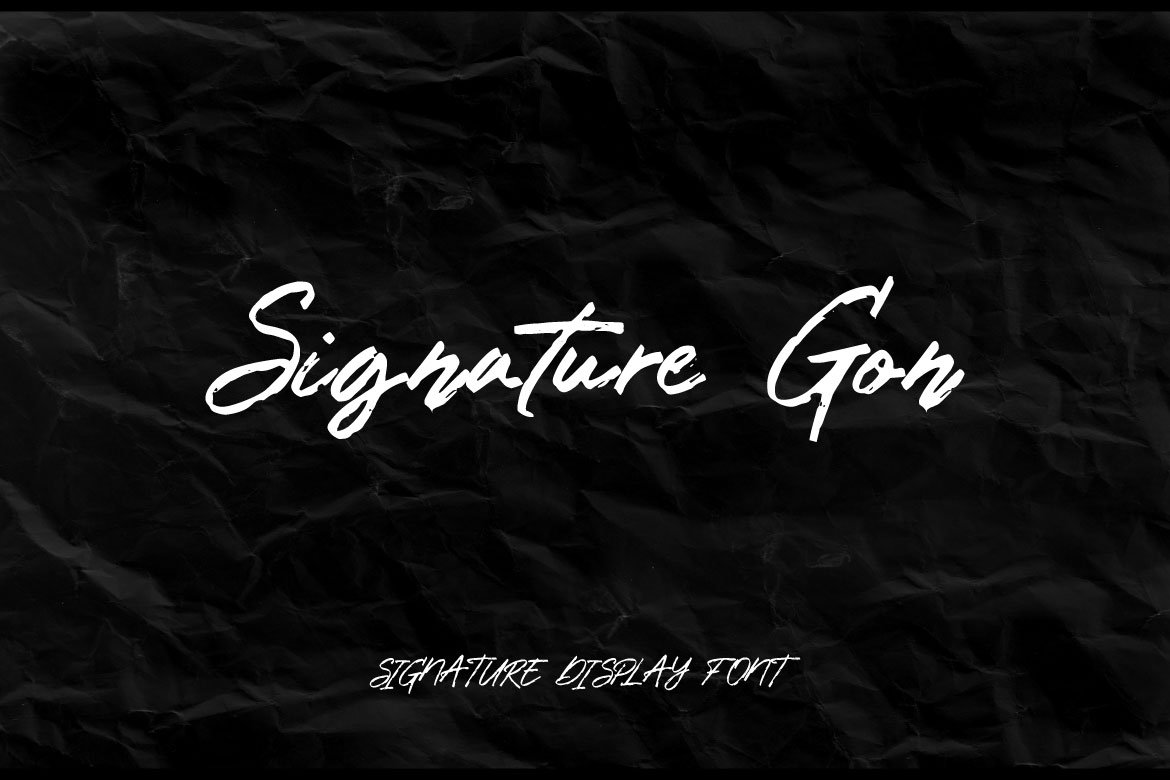 Шрифт Signature Gon