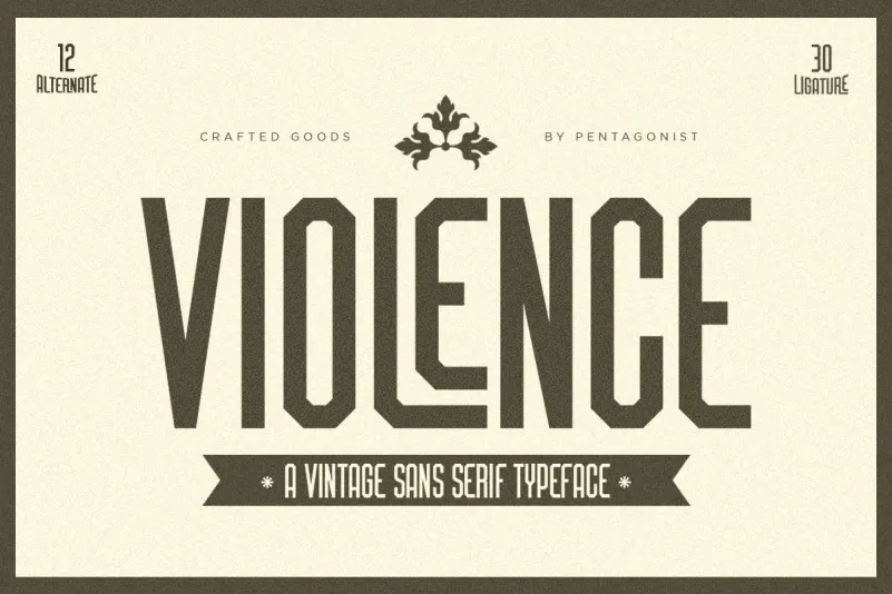 Шрифт Violense