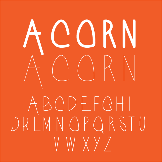 Шрифт Acorn