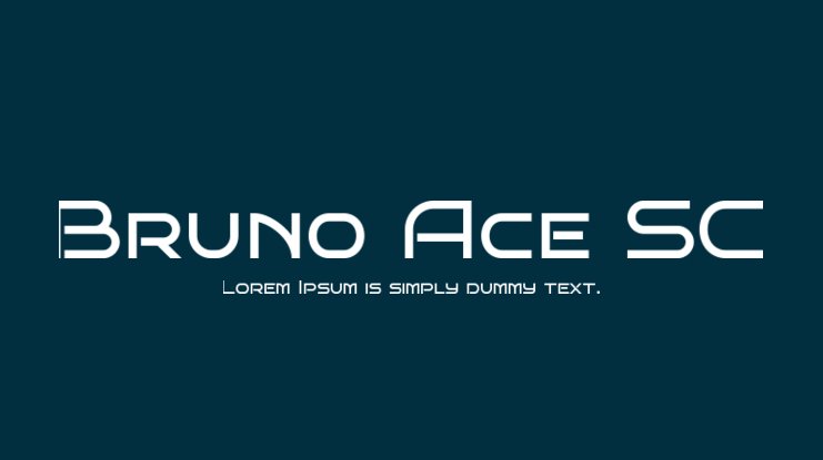 Шрифт Bruno Ace SC