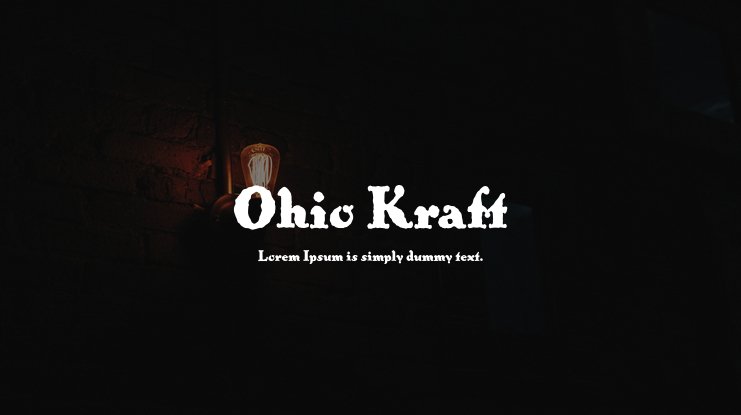 Шрифт Ohio Kraft