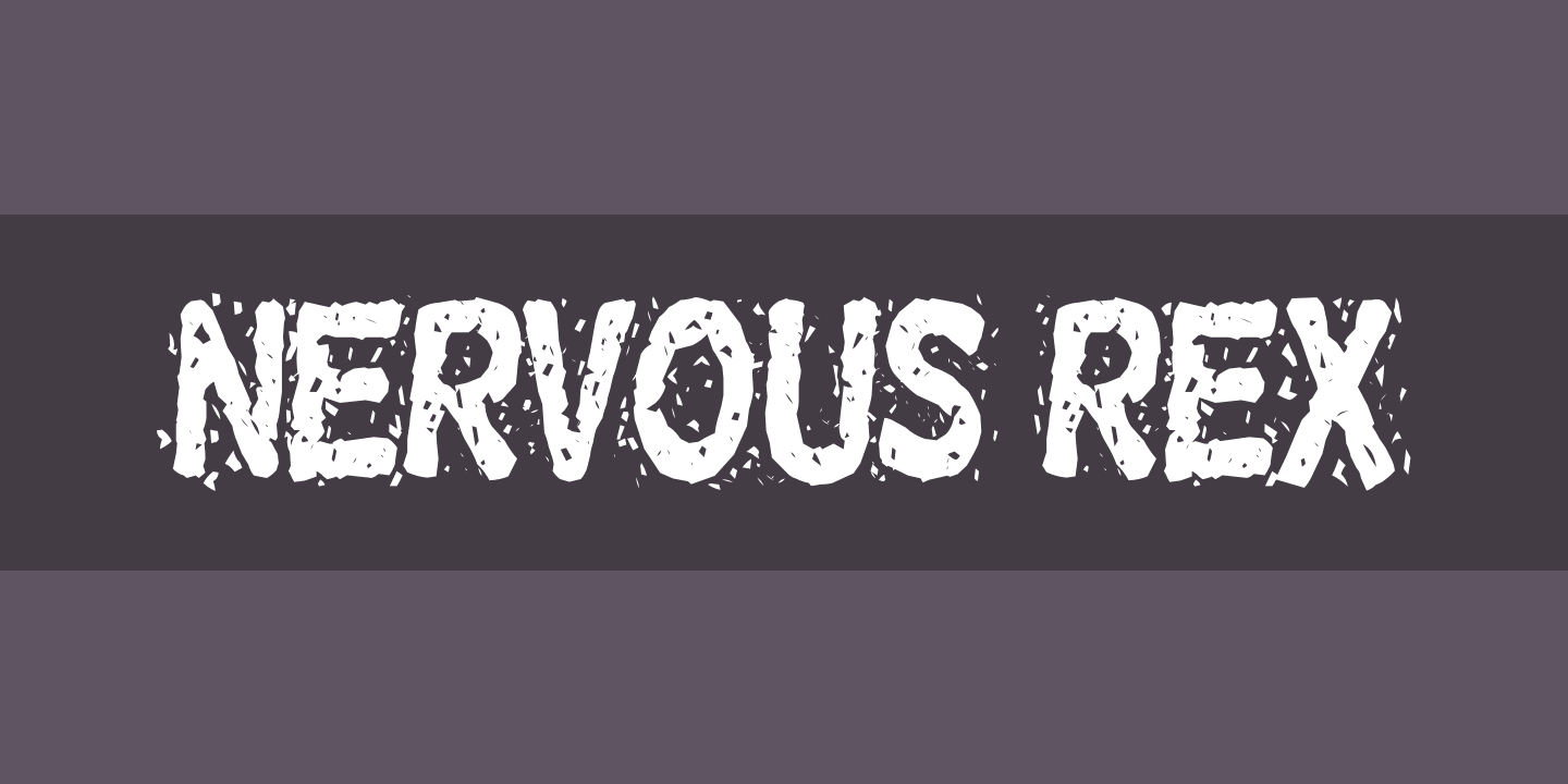 Шрифт Nervous Rex