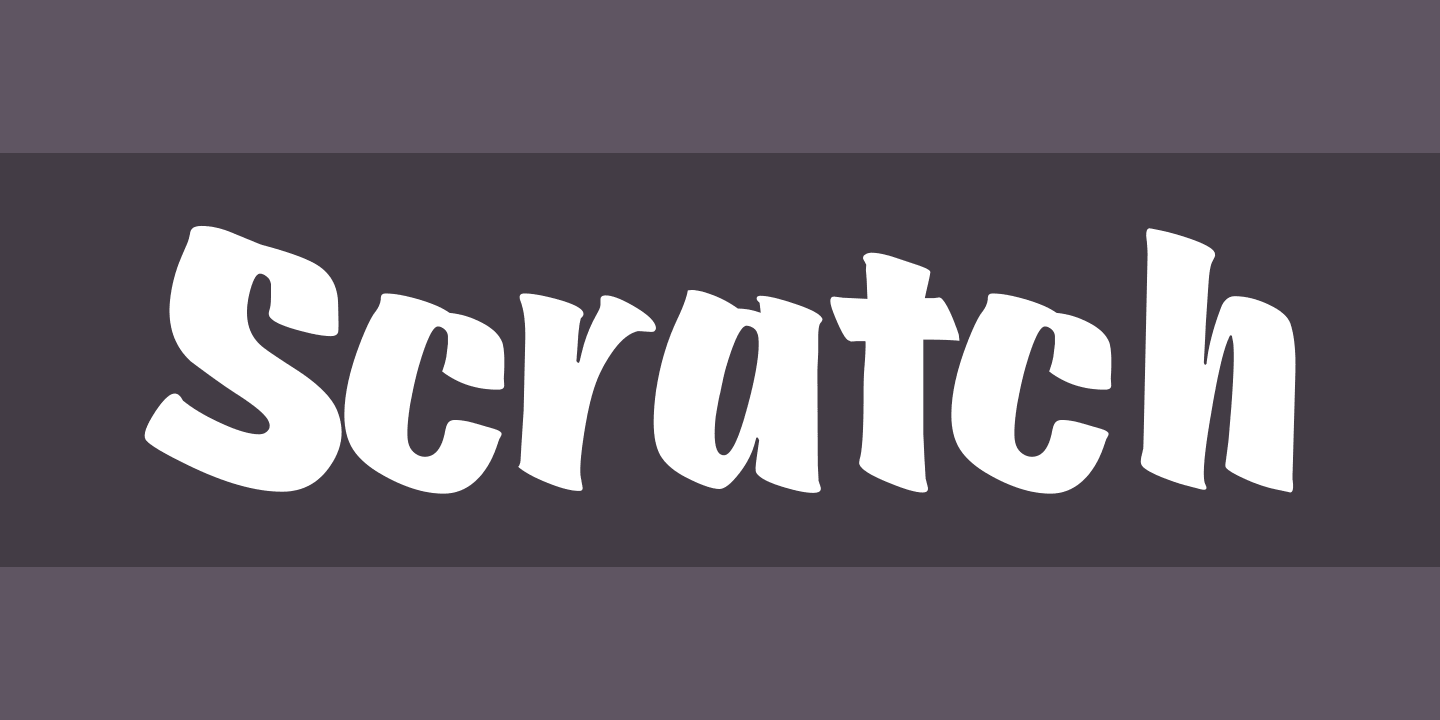 Шрифт Scratch