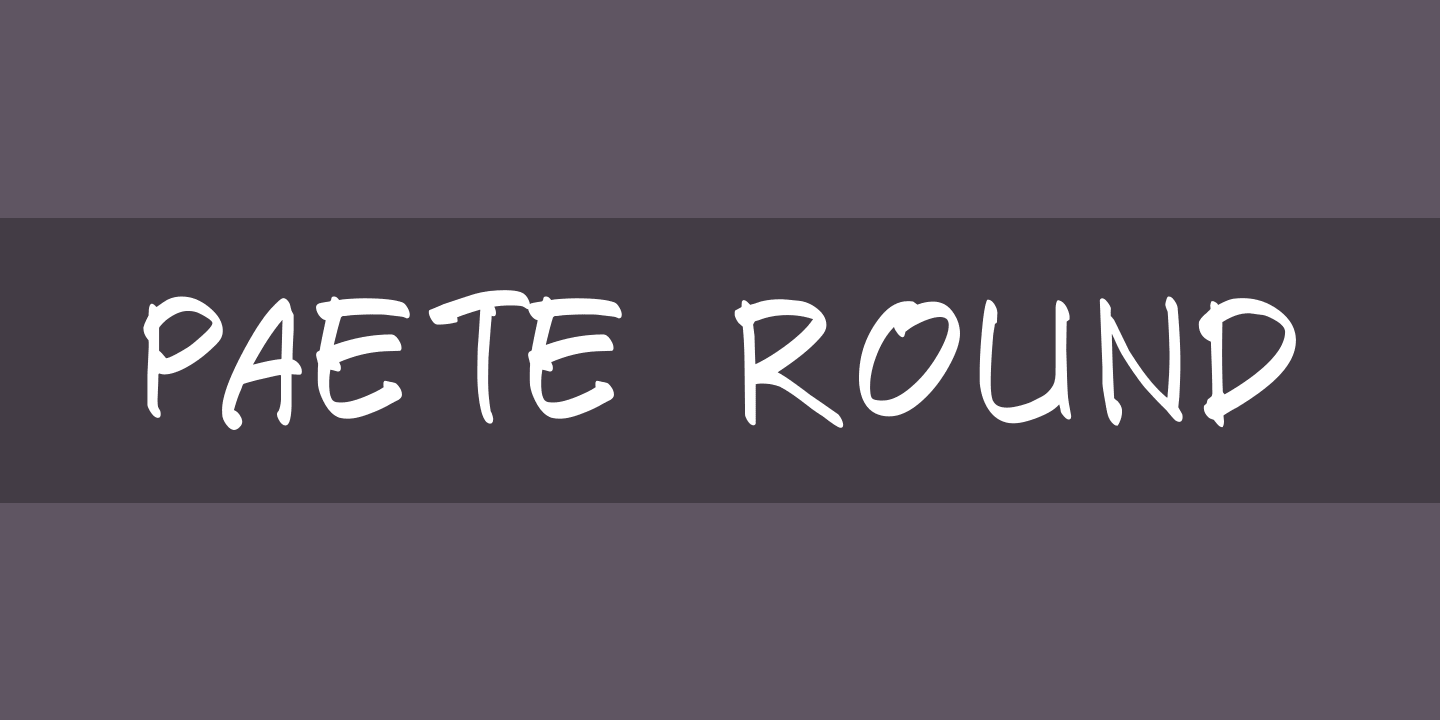 Шрифт Paete Round