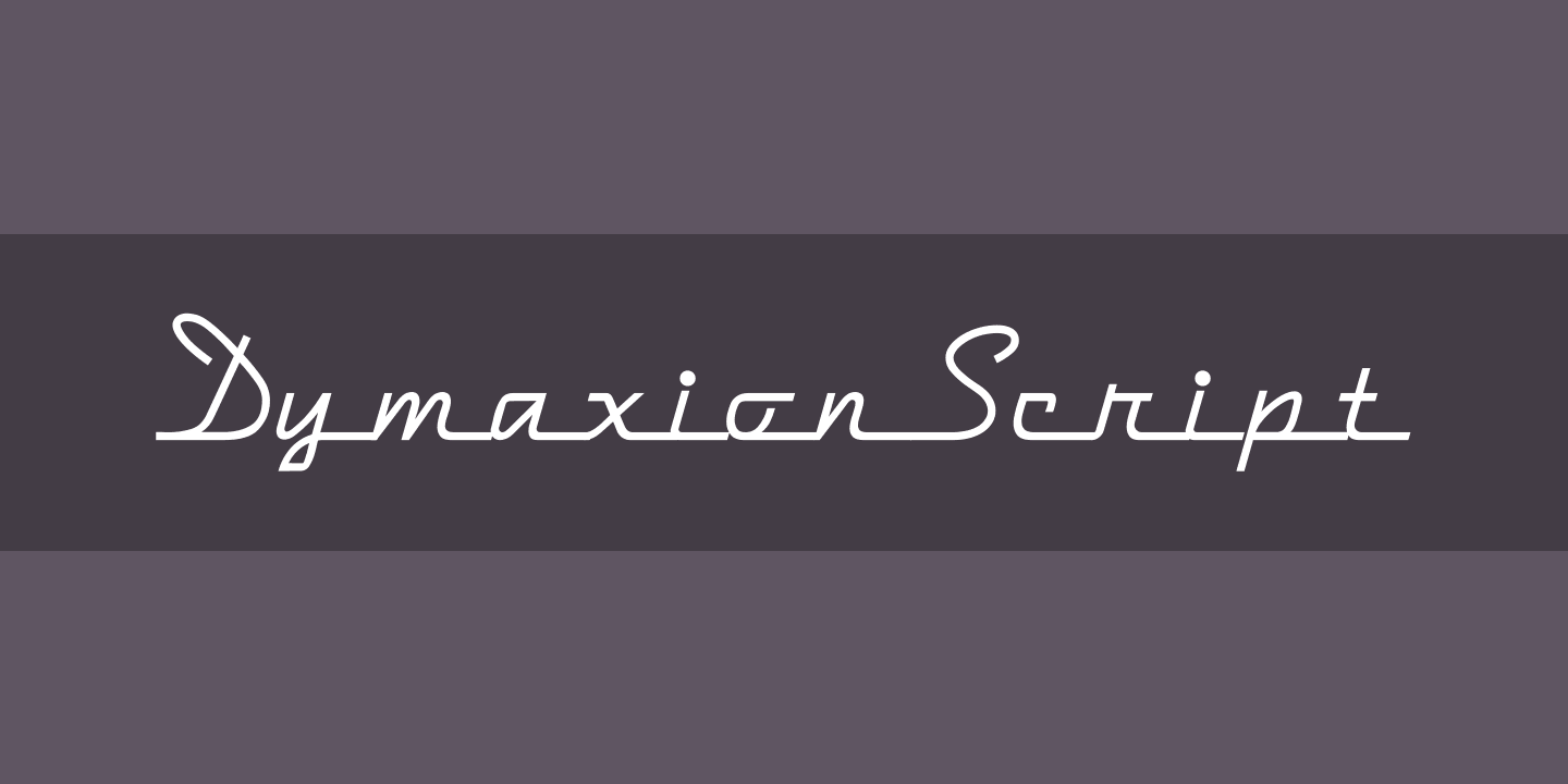 Шрифт DymaxionScript