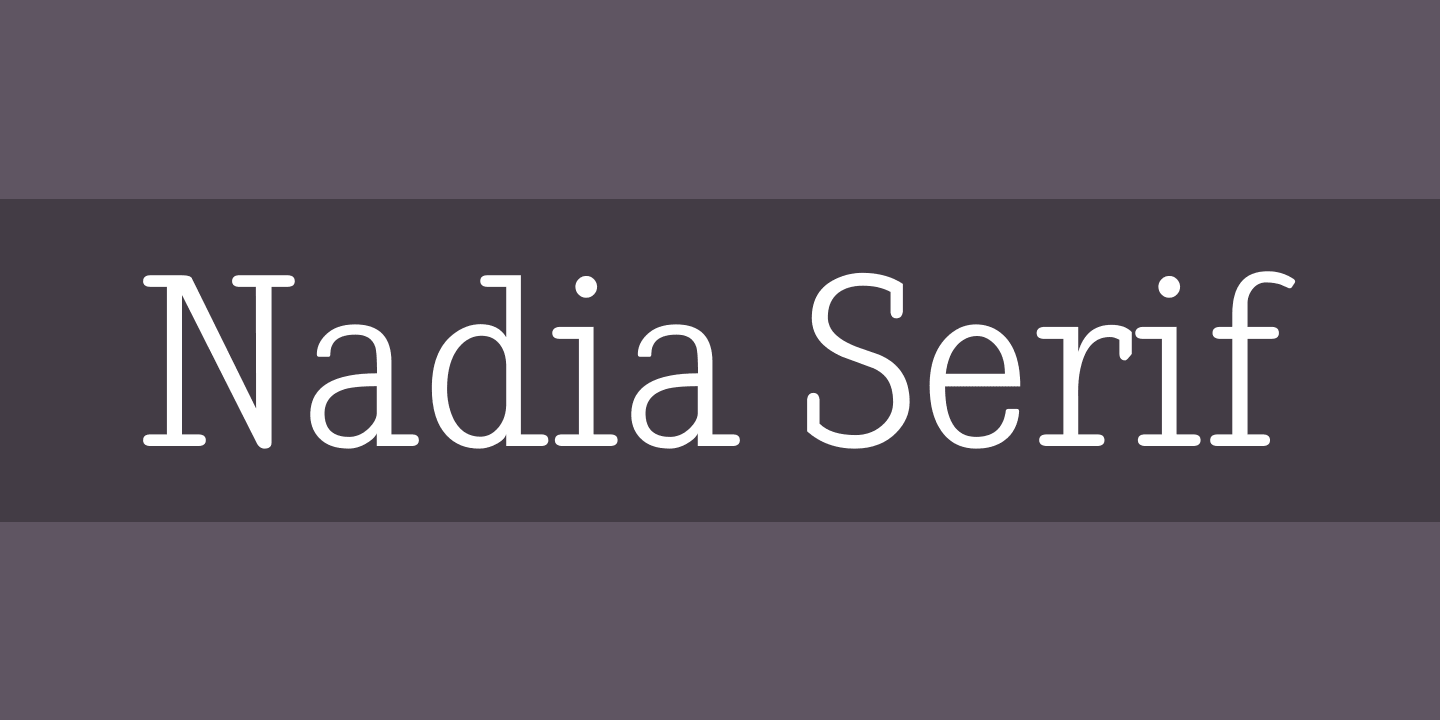 Шрифт Nadia Serif
