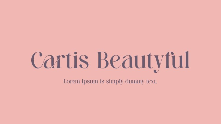 Шрифт Cartis Beautyful
